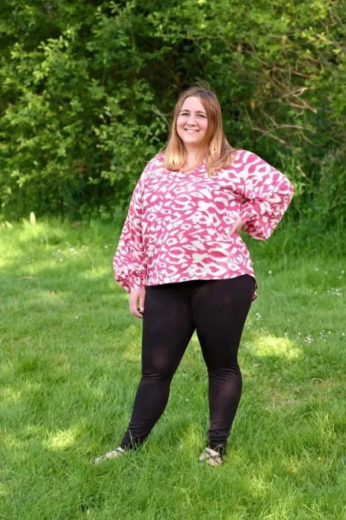 blouse imprimé rose alto