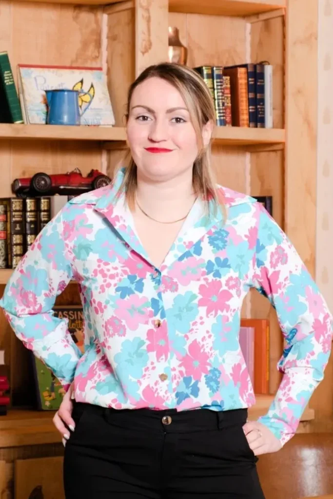 chemise à imprimé fleurs coris